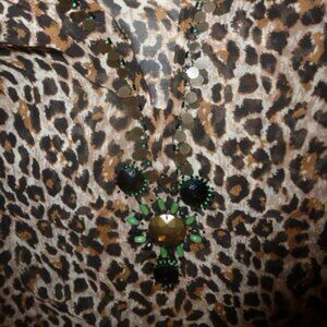 Moda International Leopard Print Off-Shoulder Top – Size Small